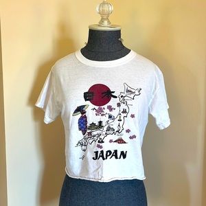 Brandy Melville John Galt Japan Cropped Tee